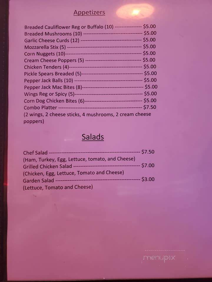 Shorty's - Watseka, IL menu_pic