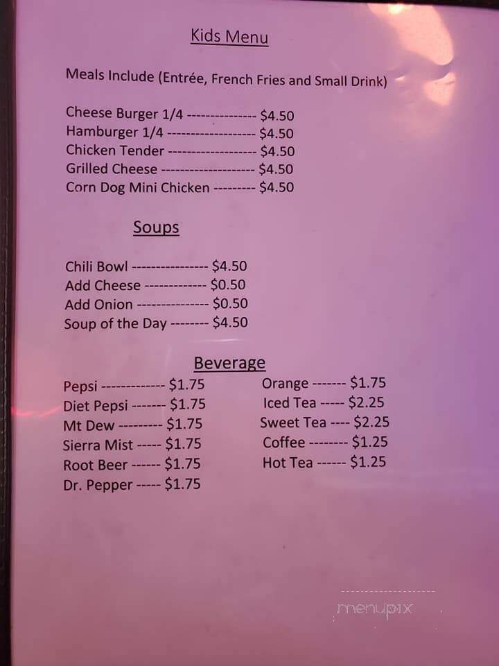 Shorty's - Watseka, IL menu_pic
