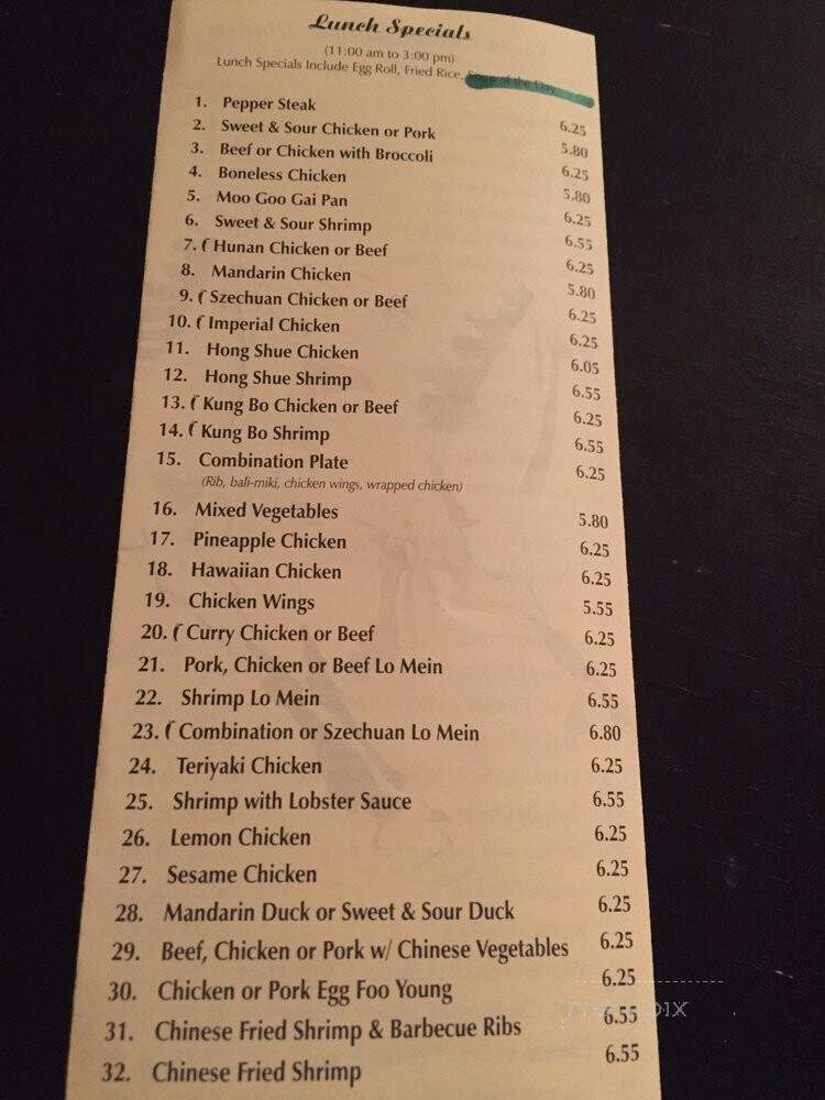 New China Restaurant - Houma, LA menu_pic