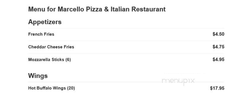 Marcello Pizza & Italian - Haddon Township, NJ
