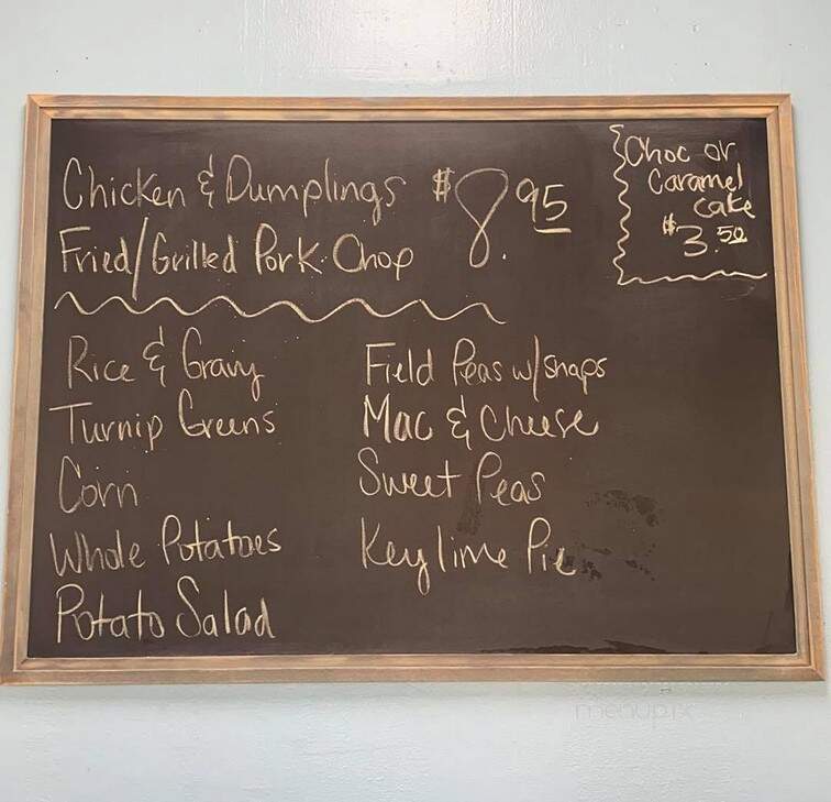 Seafood Shack - Hemingway, SC menu_pic