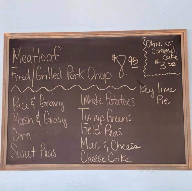 Seafood Shack - Hemingway, SC menu_pic