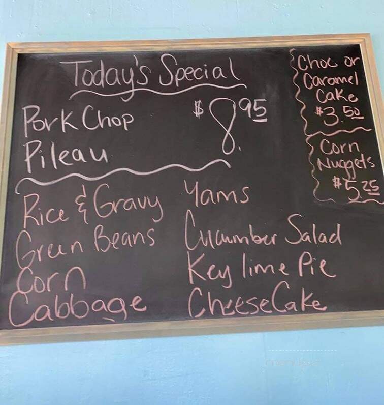 Seafood Shack - Hemingway, SC menu_pic