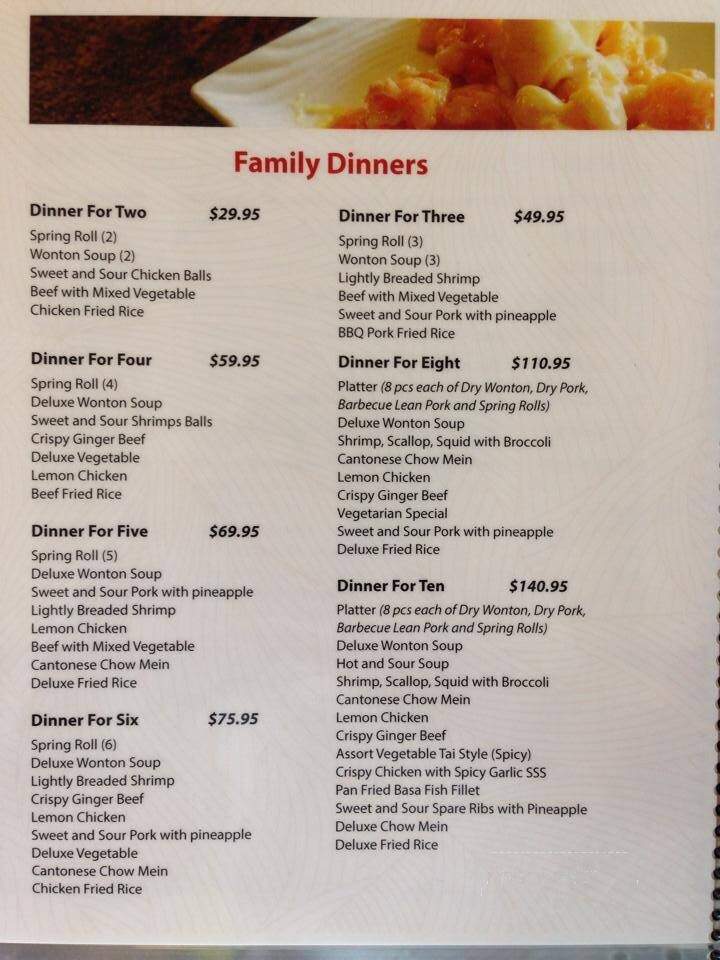 Summer Palace - Winnipeg, MB menu_pic