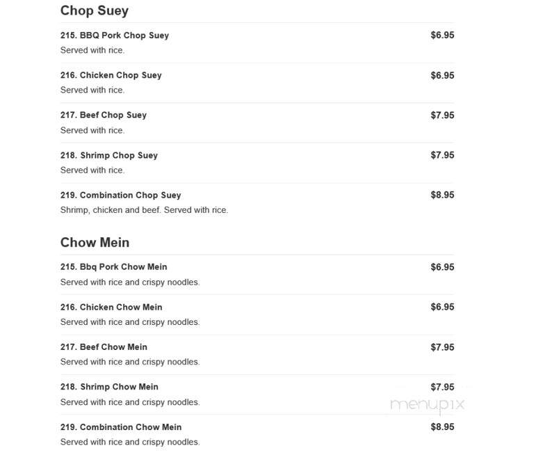 Jade's Garden - Plano, IL menu_pic