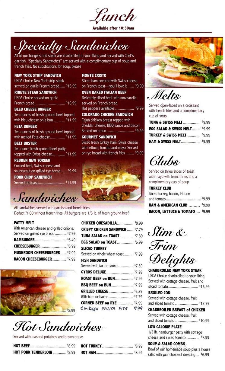 Sycamore Cafe - Sycamore, IL menu_pic