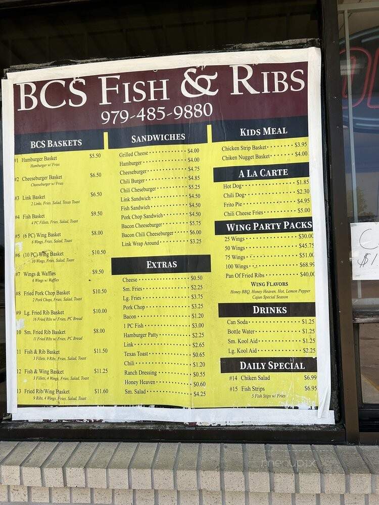 BCS Fish & Ribs Drive Inn - Bryan, TX