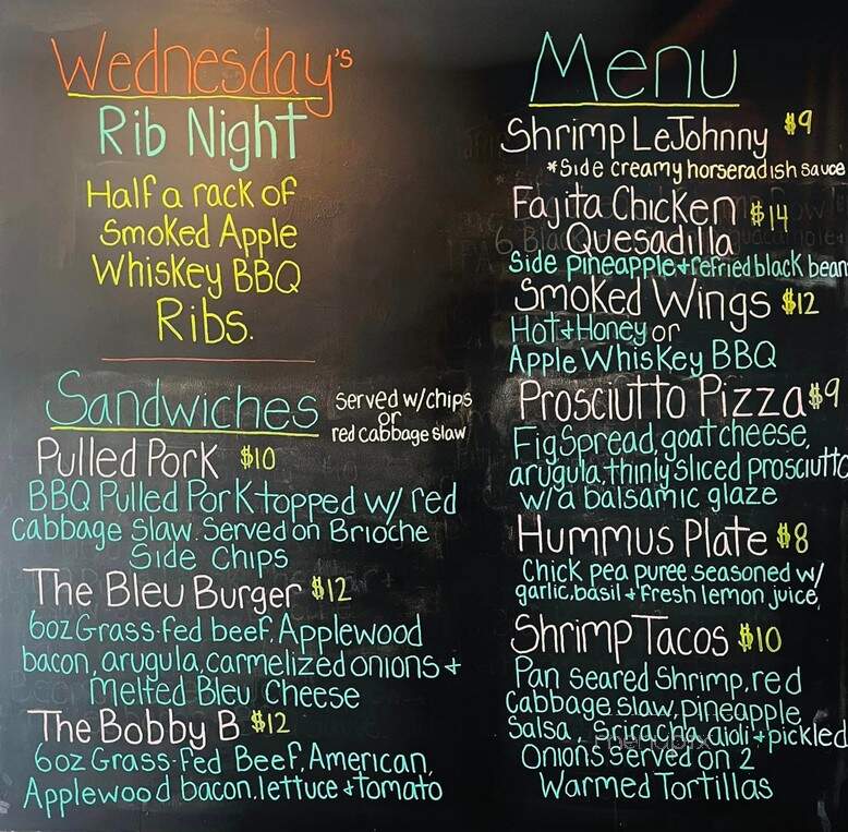 Johnny B's - Drexel Hill, PA menu_pic
