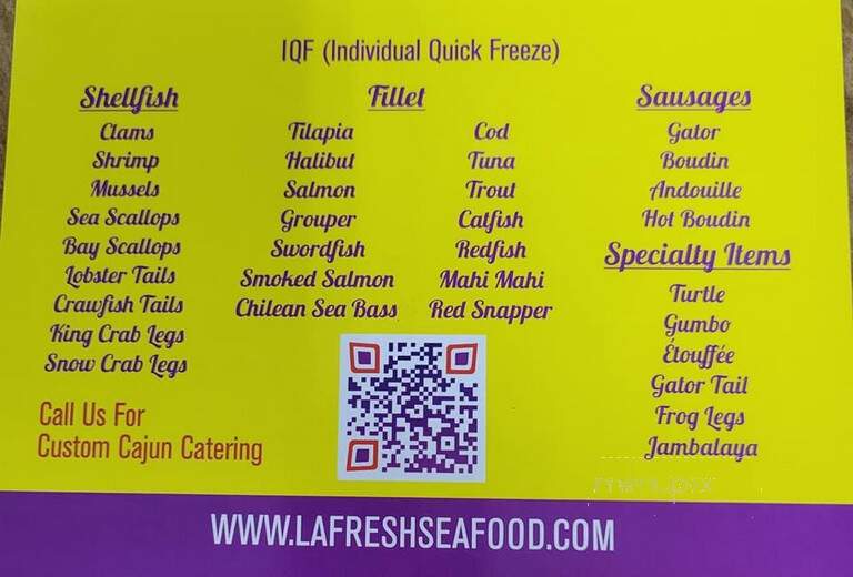 Louisiana Fresh Seafood - Mt. Juliet, TN menu_pic