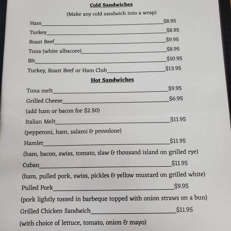 Prevo's Diner - Canastota, NY menu_pic