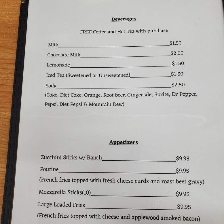 Prevo's Diner - Canastota, NY menu_pic