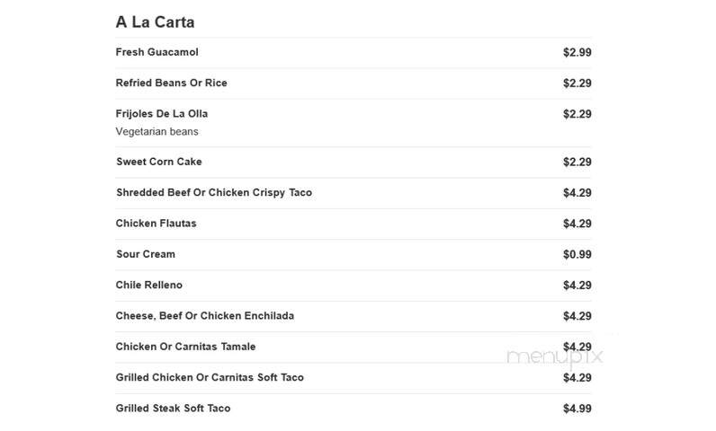 El Torino - Johnson, KS menu_pic