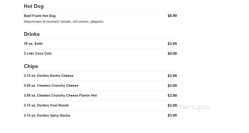 Jet Stream Deli - Palm Springs, CA menu_pic