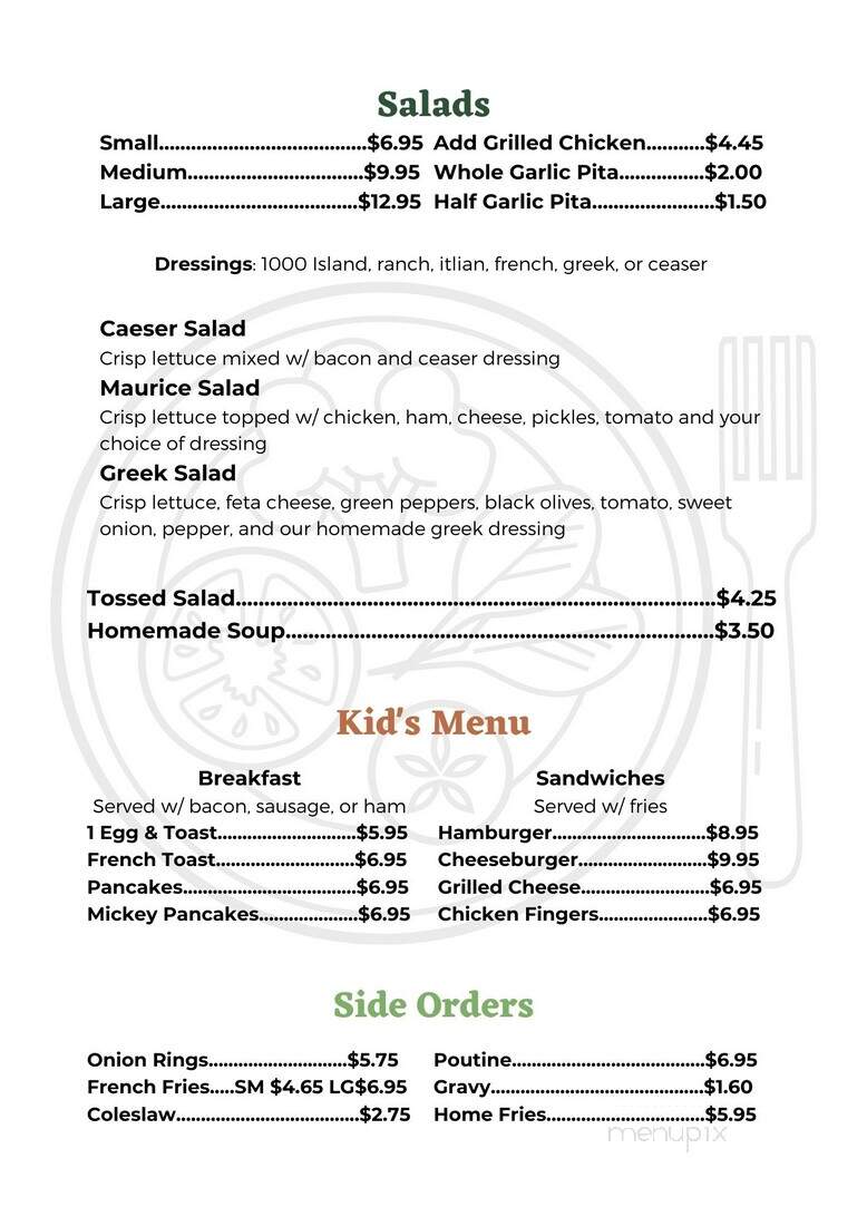 Village Kitchen - Windsor, ON menu_pic