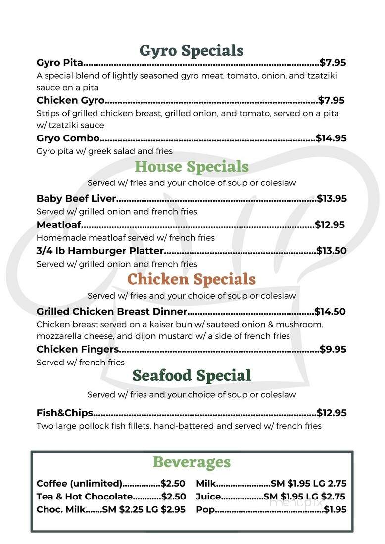 Village Kitchen - Windsor, ON menu_pic