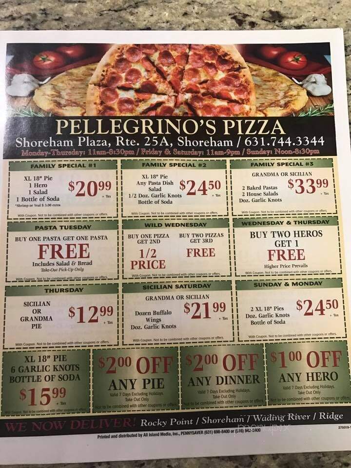 Pellegrino Pizza - Shoreham, NY