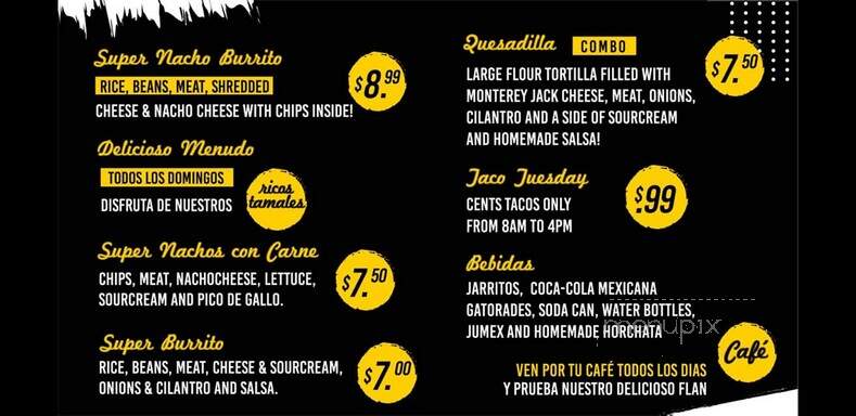 Taqueria La Autentica de Colima - Colusa, CA menu_pic