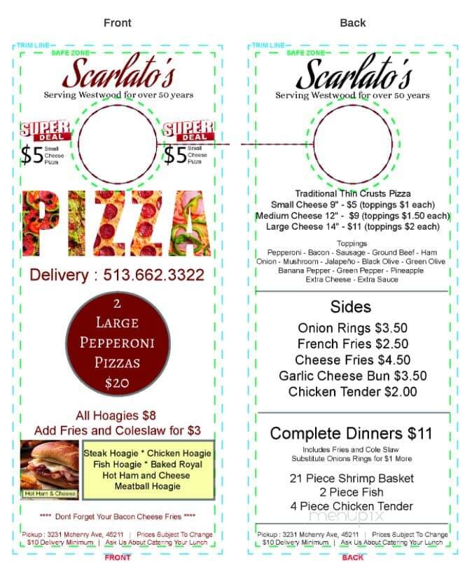 Scarlato's Pizzeria - Cincinnati, OH