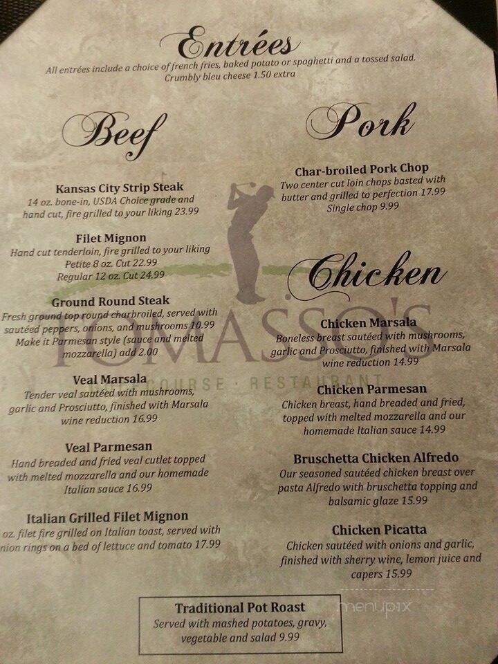 Tomassoc Restaurant - Waverly, NY menu_pic