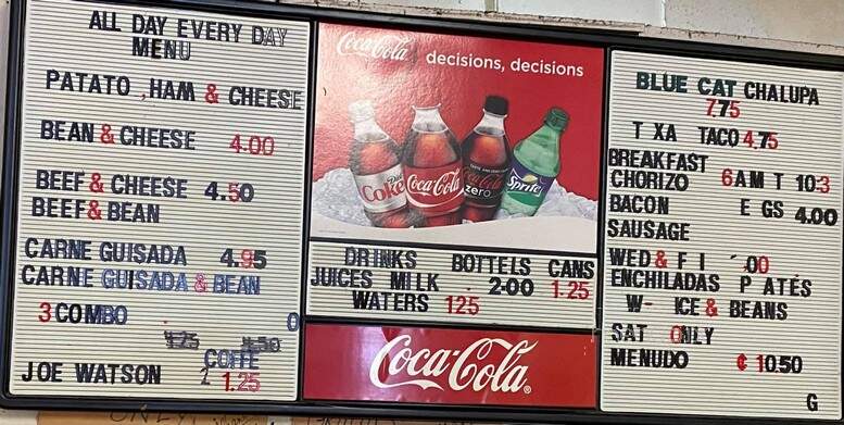 El Taquito - Coleman, TX menu_pic