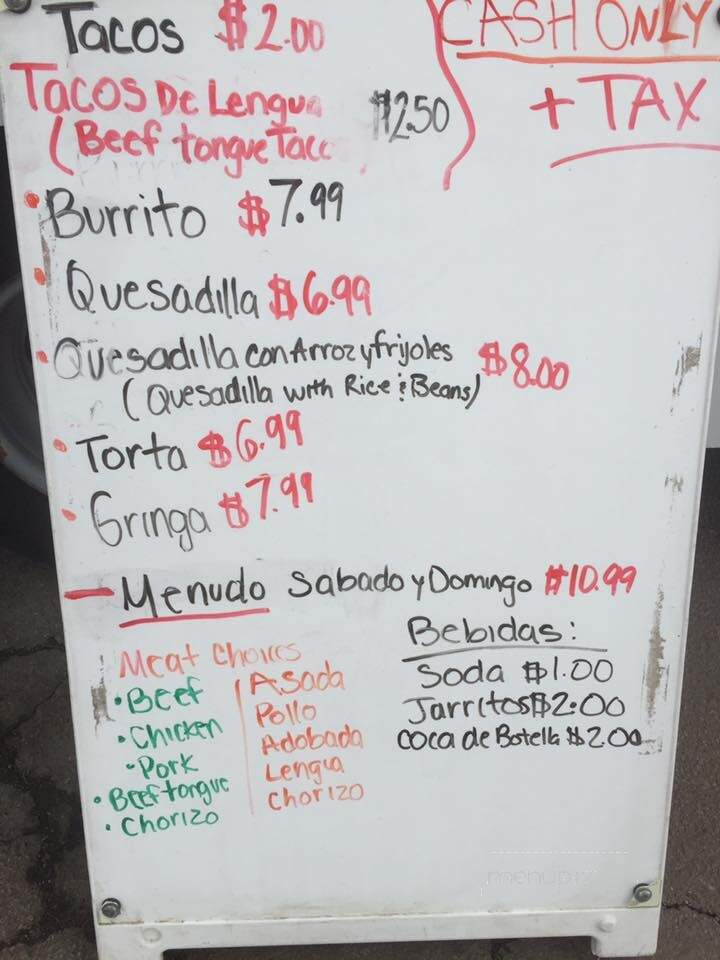 Taqueria Sanchez - Sioux Falls, SD menu_pic