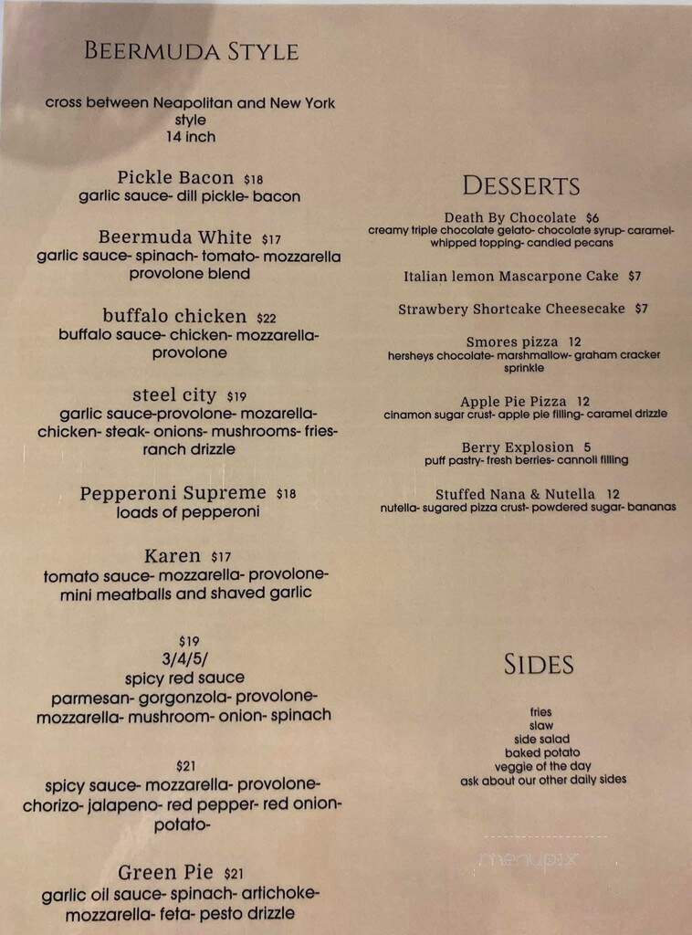 Ash Taphouse - New Kensington, PA menu_pic