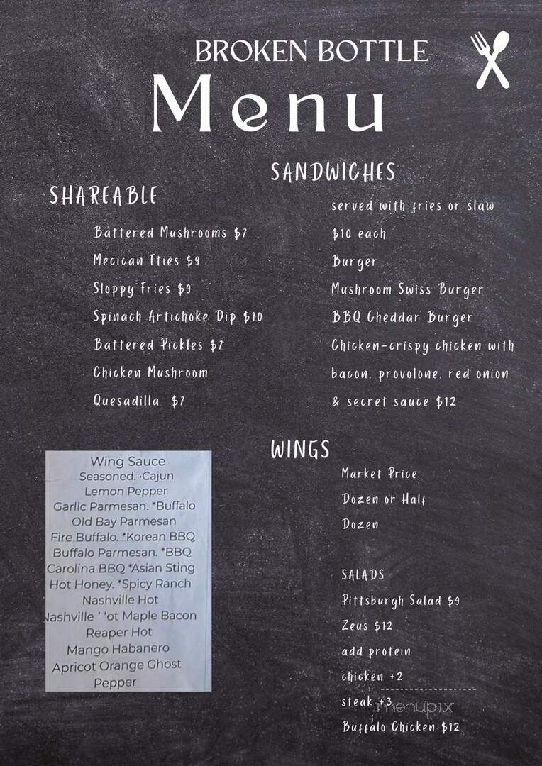 Ash Taphouse - New Kensington, PA menu_pic