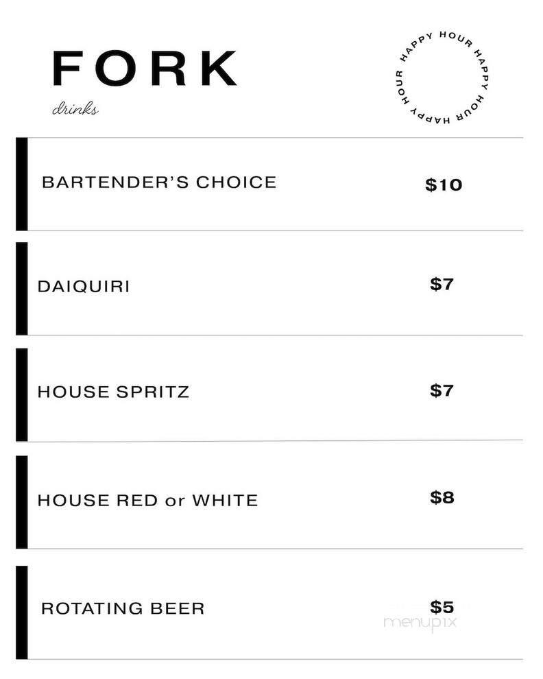 What The Fork - Philadelphia, PA menu_pic