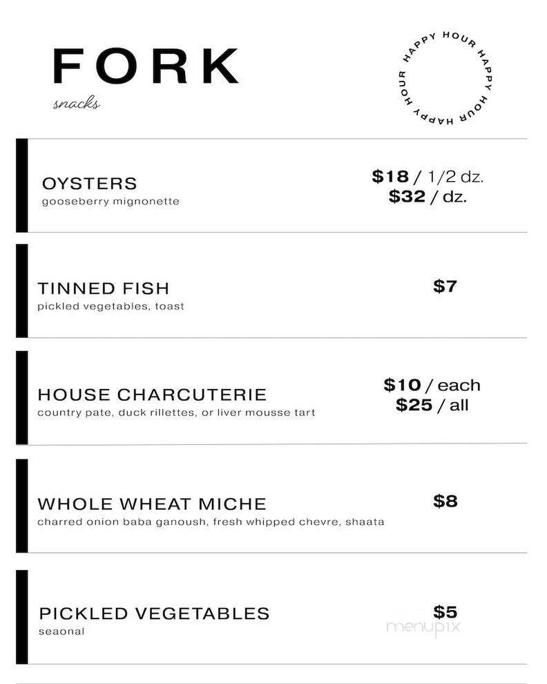 What The Fork - Philadelphia, PA menu_pic