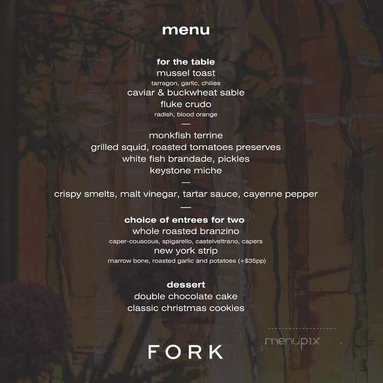 What The Fork - Philadelphia, PA menu_pic