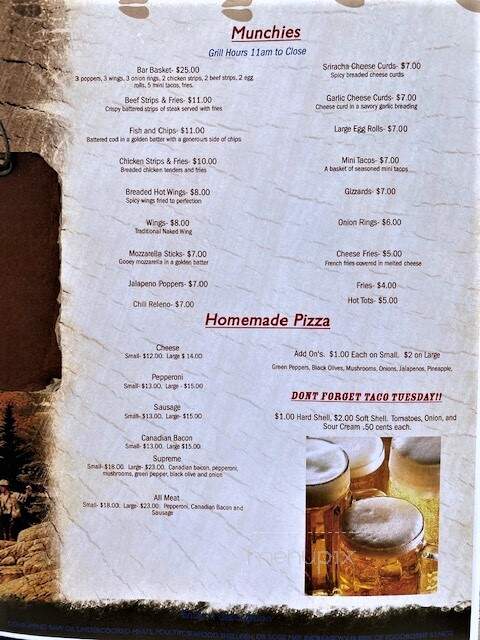 Western Bar - Augusta, MT menu_pic