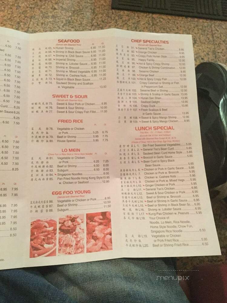 Hunan Chinese Restaurant - Princeton, NJ menu_pic
