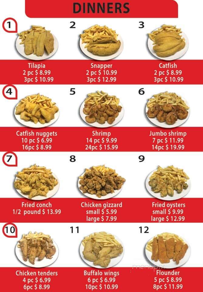 Sea City Fish and Chicken - Fort Lauderdale, FL menu_pic