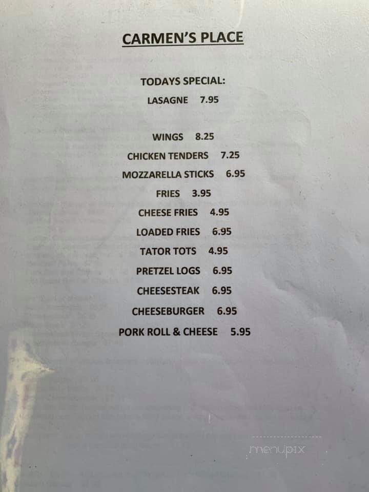 Carmen's Place - Feasterville Trevose, PA menu_pic