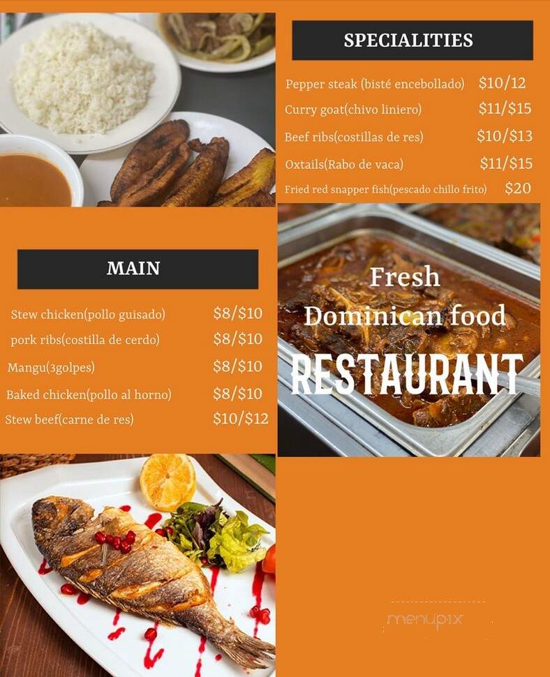 Ana's Restaurant - Reading, PA menu_pic