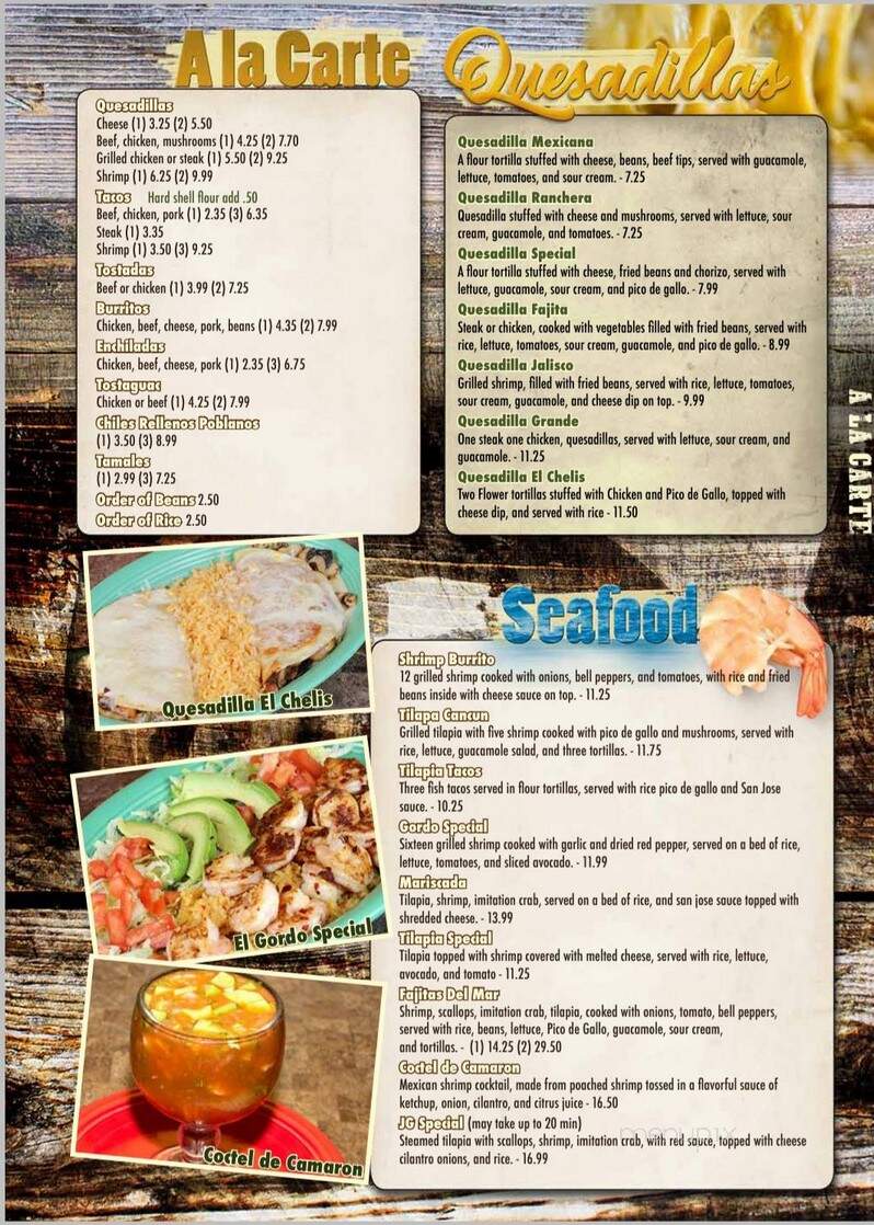 La Hacienda - Buckner, MO menu_pic
