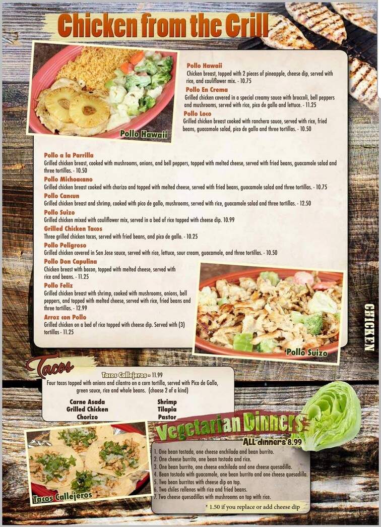 La Hacienda - Buckner, MO menu_pic