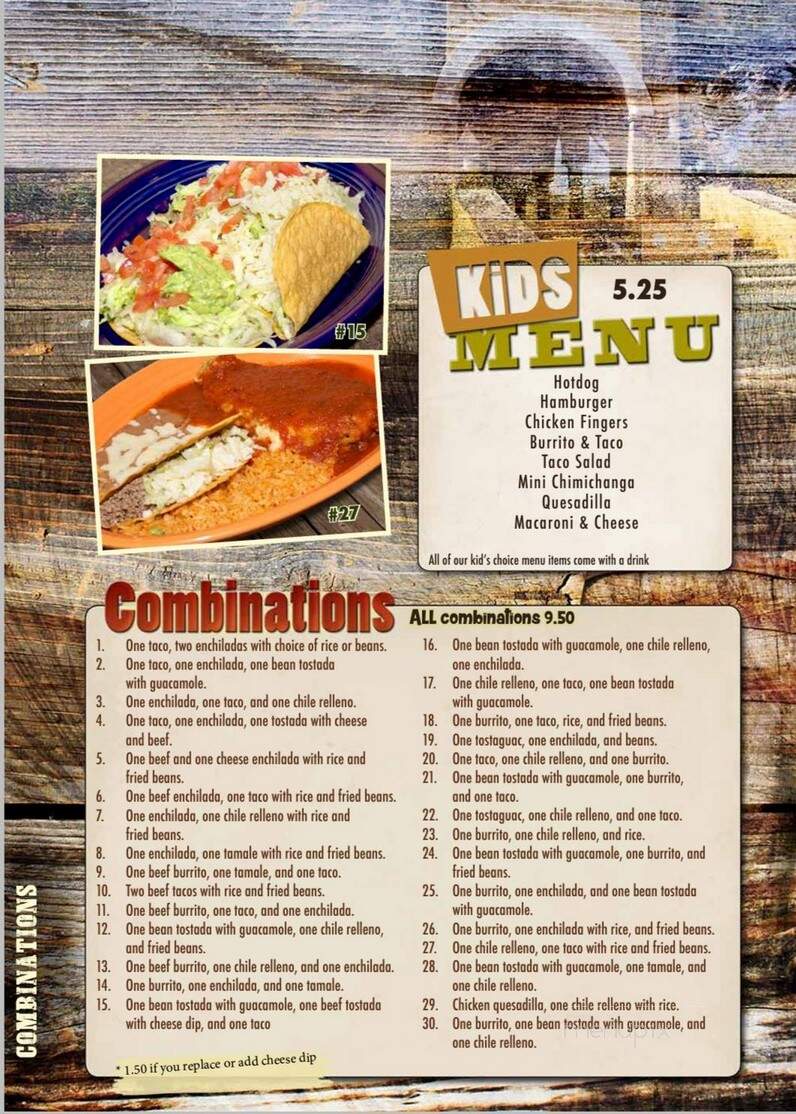 La Hacienda - Buckner, MO menu_pic