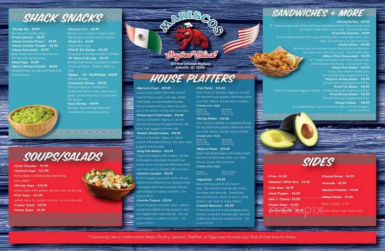 Mariscos Seafood Shack - Asheville, NC menu_pic