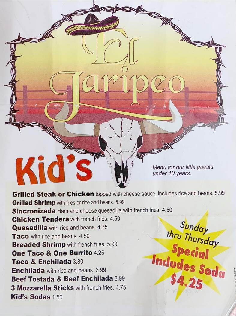 El Jaripeo 5llc - Frankfort, IN menu_pic