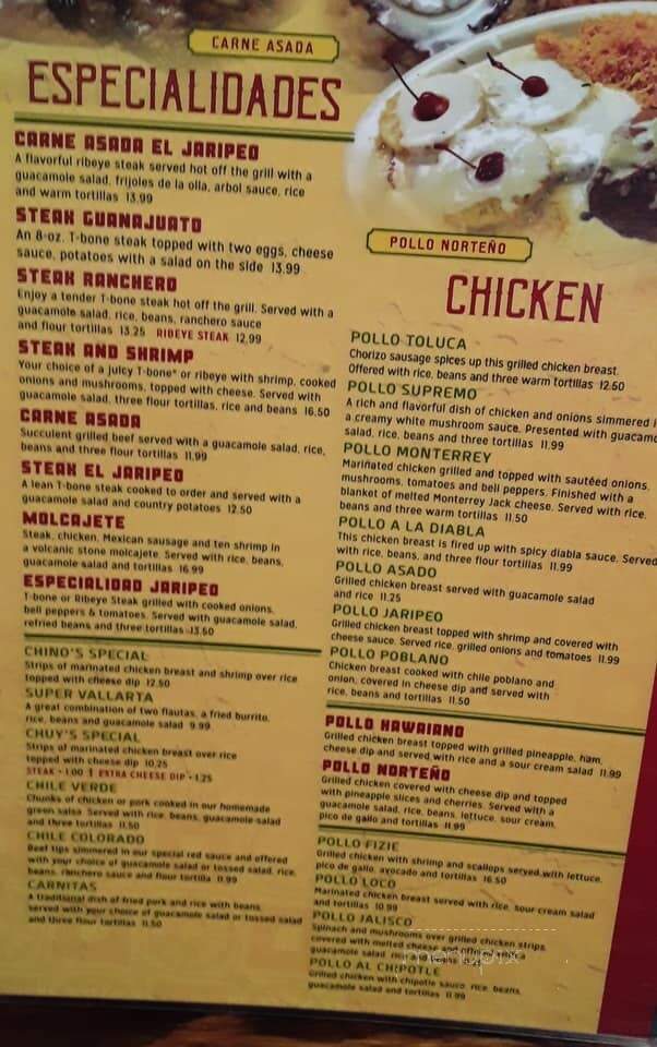 El Jaripeo 5llc - Frankfort, IN menu_pic