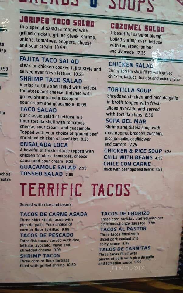 El Jaripeo 5llc - Frankfort, IN menu_pic
