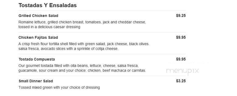La Hacienda Mexican Restaurant - Herington, KS menu_pic