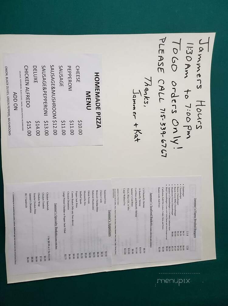Boss Man's Sports Bar & Grill - Phillips, WI menu_pic