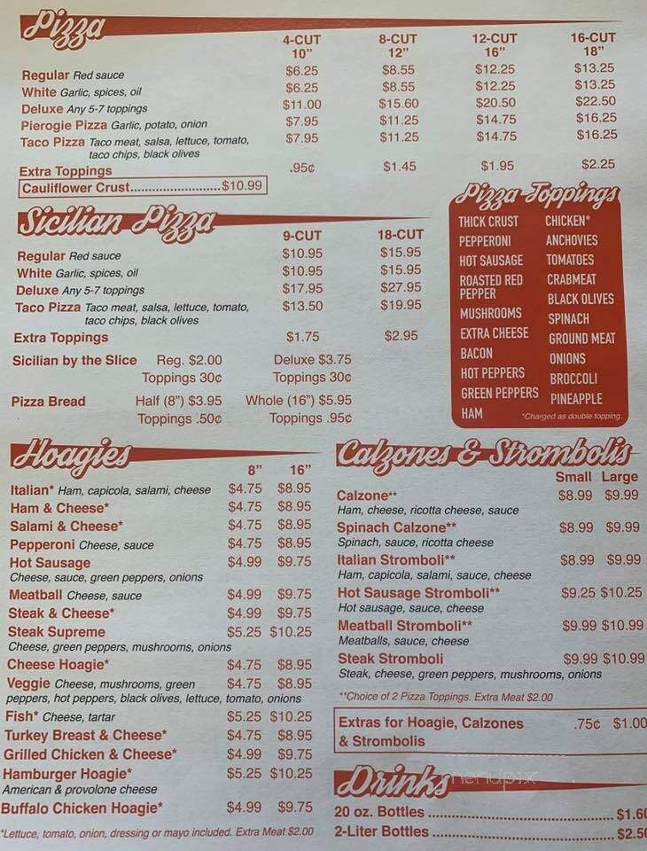 Donna Lynn's Pizza - Murrysville, PA menu_pic