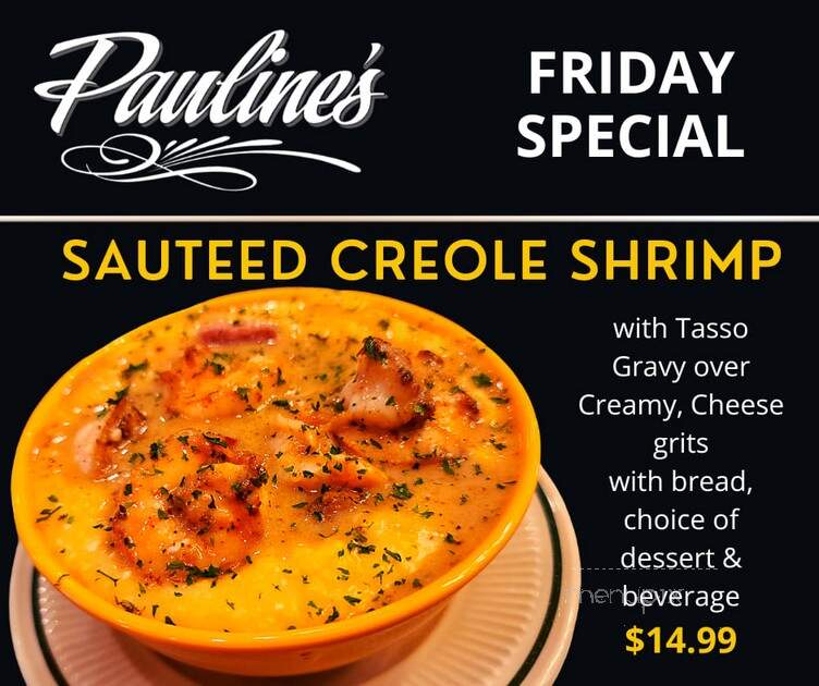 Pauline's - Orangeburg, SC menu_pic