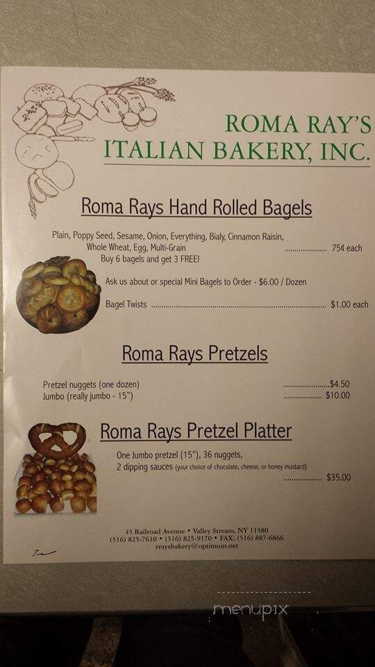 Ray's Italian Bakery - Valley Stream, NY menu_pic