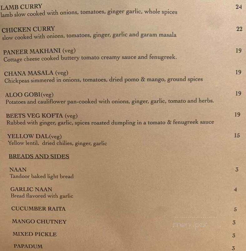 Norbu Cooperstown - Cooperstown, NY menu_pic