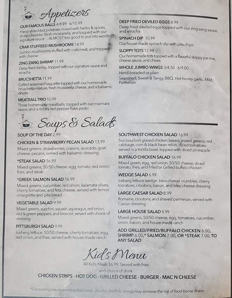 The Sequel - Greensburg, PA menu_pic