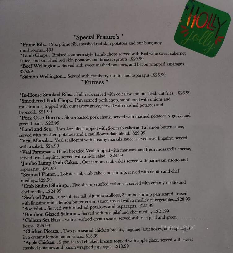 The Sequel - Greensburg, PA menu_pic